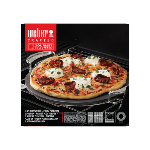 Weber Gourmet Barbecue System & Crafted geglazuurde pizzasteen d42.5cm - afbeelding 1