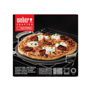 Weber Gourmet Barbecue System & Crafted geglazuurde pizzasteen d42.5cm - afbeelding 1