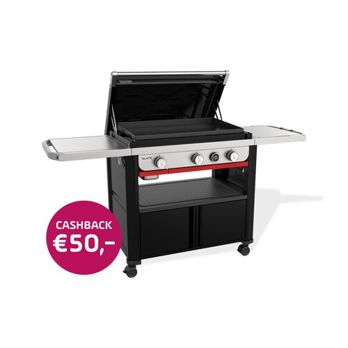 Weber Slate GPD Premium Bakplaat - 76cm Zwart