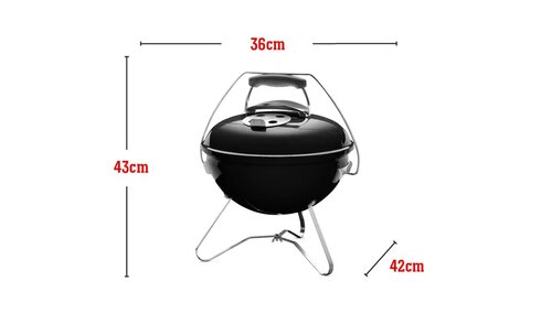 Weber Smokey Joe Premium Houtskoolbarbecue Ø 37 cm zwart - afbeelding 5