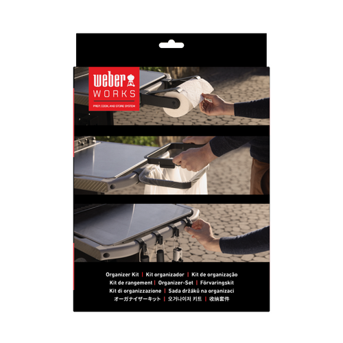 Weber Works organiser kit (gereedschapshaken, vuilniszakhouder&keukenrolhouder) - snap on - afbeelding 1