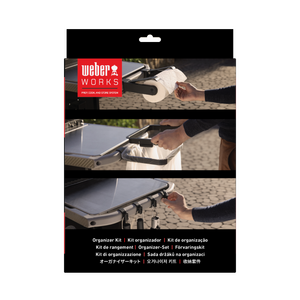 Weber Works organiser kit (gereedschapshaken, vuilniszakhouder&keukenrolhouder) - snap on - afbeelding 1
