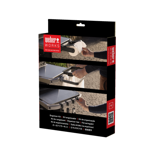 Weber Works organiser kit (gereedschapshaken, vuilniszakhouder&keukenrolhouder) - snap on - afbeelding 2