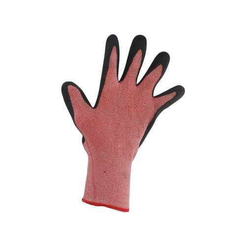Werkhandschoen zwart/rood - Latex/Polyester - afbeelding 3