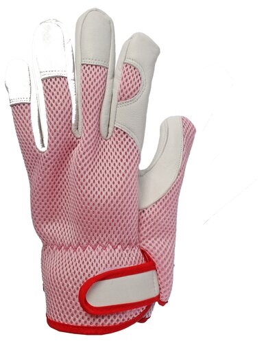Werkhandschoenen Geitenleer Roze  S