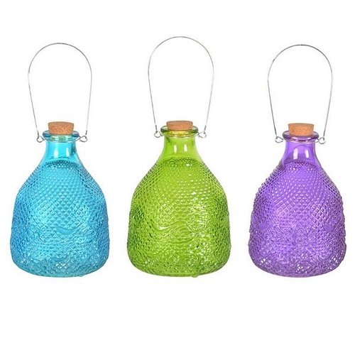 Wespenpot ruitjesglas 3 kleuren L