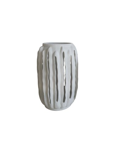 Windlicht D 20 x H 32 cm creme