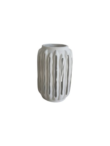 Windlicht - D18xH28cm Creme
