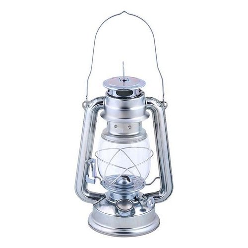 Windlicht olie lantaarn zilver