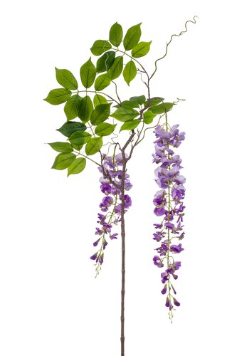 Wisteria branch lt purple 145cm