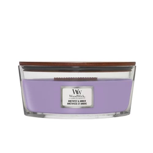 WoodWick Amethyst & Amber Ellipse Candle