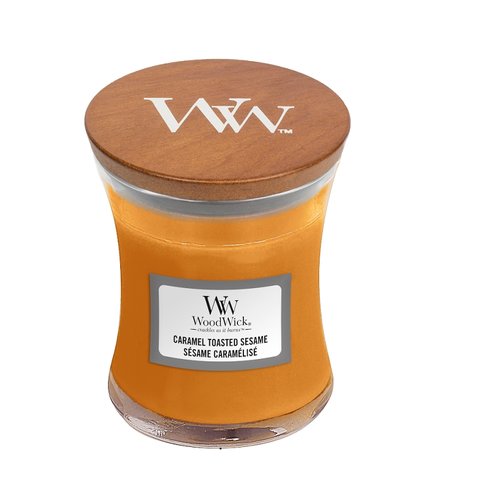 WoodWick Caramel Toasted Sesame Mini Candle