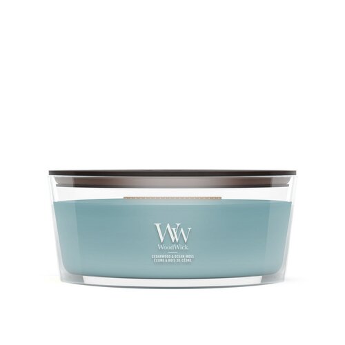 WoodWick Cedarwood & Ocean Moss Ellipse Candle