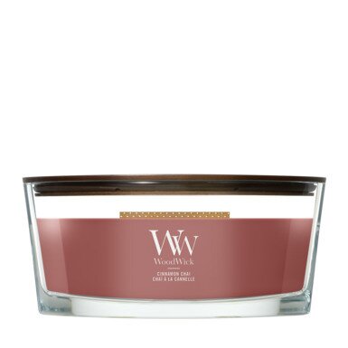 WoodWick Cinnamon Chai Ellipse Kaars