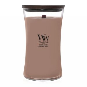 WoodWick Crystal Ginger Large Candle - afbeelding 1