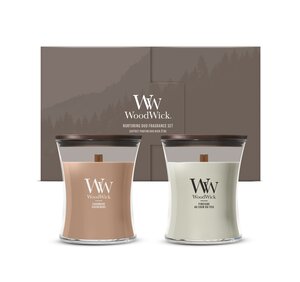 WoodWick Deluxe Gift Set 2 Medium Candles - afbeelding 1