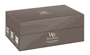 WoodWick Deluxe Gift Set 3 Mini Candle Woodland Trio - afbeelding 2