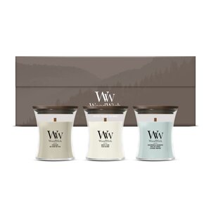 WoodWick Deluxe Gift Set 3 Mini Candle Woodland Trio - afbeelding 1