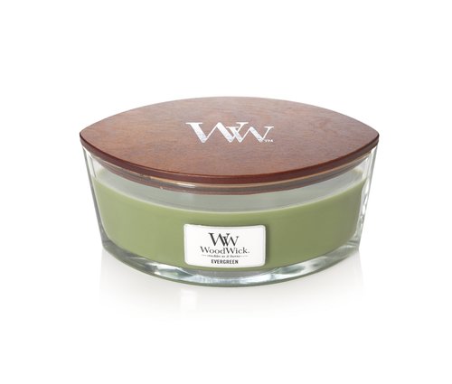 WoodWick Evergreen Ellipse Candle