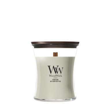 Woodwick Fireside Medium Kaars