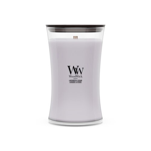 WoodWick Lavender & Cedar - Grote Geurkaars