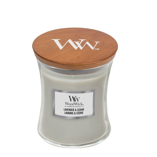 WoodWick Lavender & Cedar Medium Candle