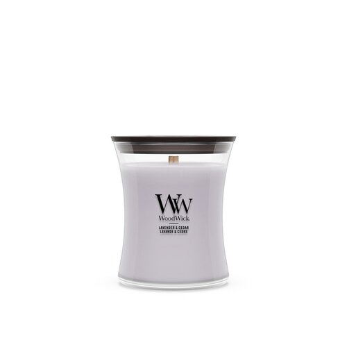 WoodWick Lavender & Cedar - Medium Geurkaars