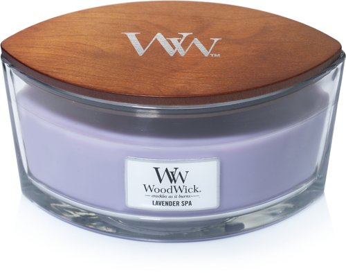 WoodWick Lavender Spa Ellipse Candle - afbeelding 1