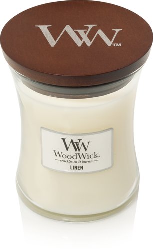 WoodWick Linen Medium Candle
