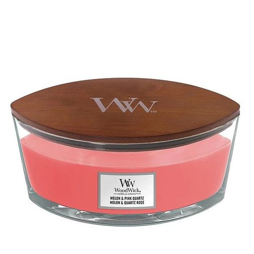 WoodWick Melon & Pink Quartz Ellipse Cande