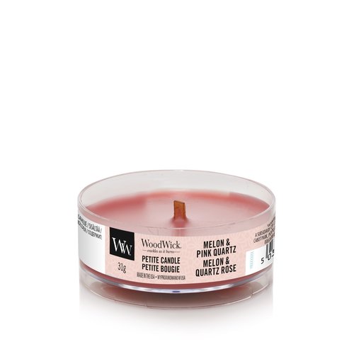 WoodWick Melon & Pink Quartz Petite Candle
