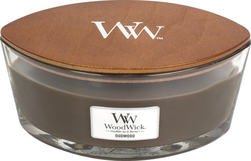 WoodWick Oudwood Ellipse Candle - afbeelding 1