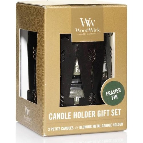 WoodWick Petite Candle Gift Set Bronze Trees