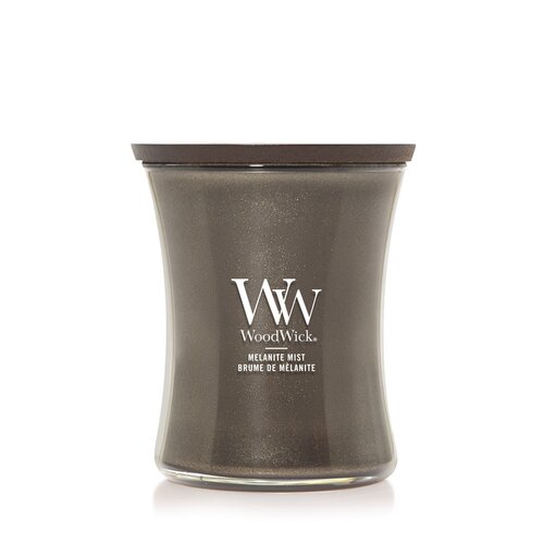 WoodWick Precious Metals Melanite Mist Medium Candle - Gunmetal