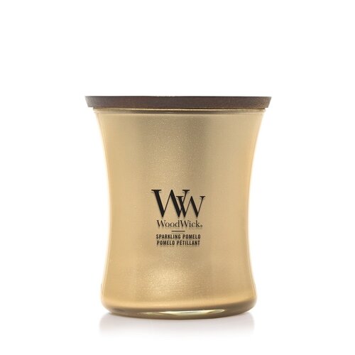 WoodWick Precious Metals Sparkling Pomelo Medium Candle - Champagne
