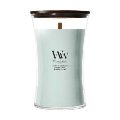 WoodWick Sagewood & Seagrass Large Candle