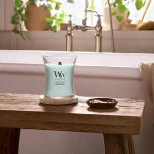 WoodWick Sagewood & Seagrass Medium Candle - afbeelding 2