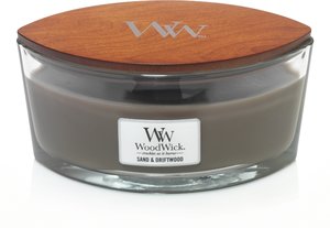 WoodWick Sand & Driftwood Ellipse Candle - afbeelding 1