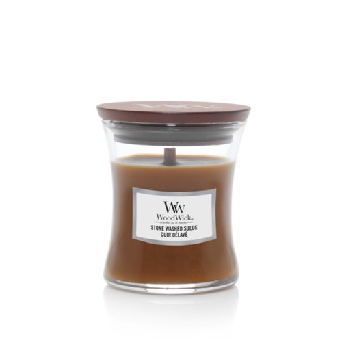WoodWick Stone Washed Suede Mini Candle
