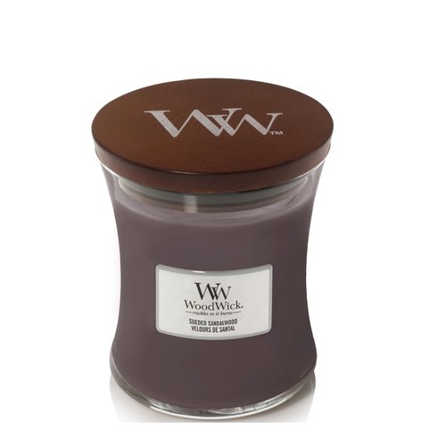 WoodWick Sueded Sandalwood Medium Candle