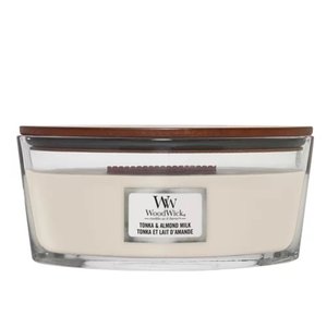 WoodWick Tonka & Almond Milk Ellipse Candle