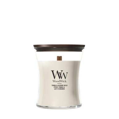WoodWick Tonka & Almond Milk Medium Candle