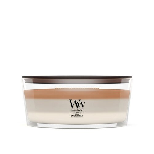 WoodWick Trilogy Café Macchiatio Ellipse Candle