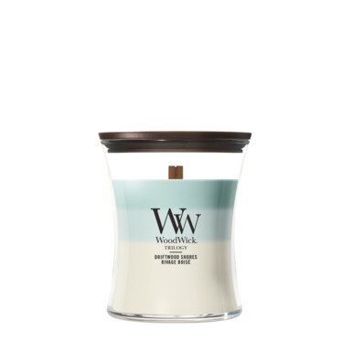 WoodWick Trilogy Driftwood Shores Medium Candle