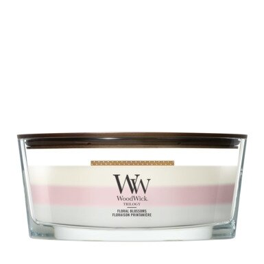 WoodWick Trilogy Floral Blossoms Ellipse Candle