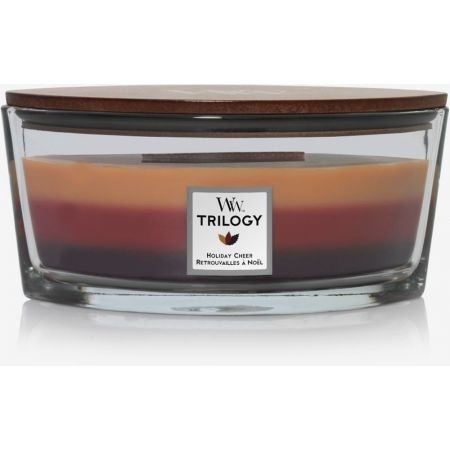 WoodWick Trilogy Holiday Cheer Ellipse Candle