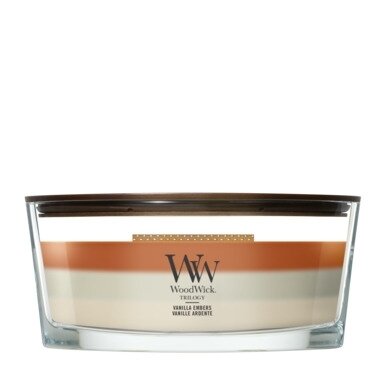 WoodWick Trilogy Vanilla Embers Ellipse Candle