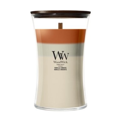 WoodWick Trilogy Vanilla Embers Large Candle