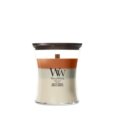 WoodWick Trilogy Vanilla Embers Medium Candle