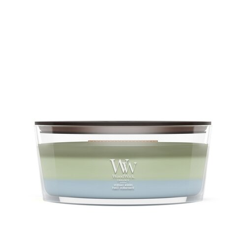WoodWick Trilogy Verdant Woods Ellipse Candle